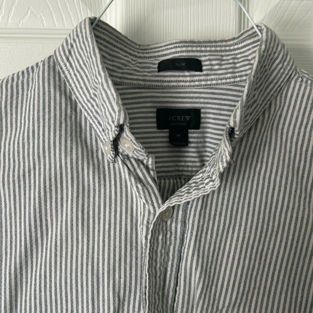 J.Crew Seersucker Oxford Button Down | M